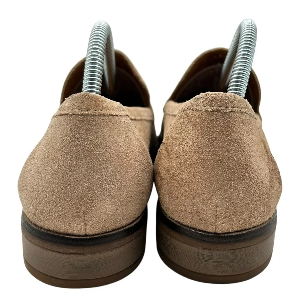 Clarks Women's Sand Trish Calla Perforated Suede Loafers Shoes Size 10 M
